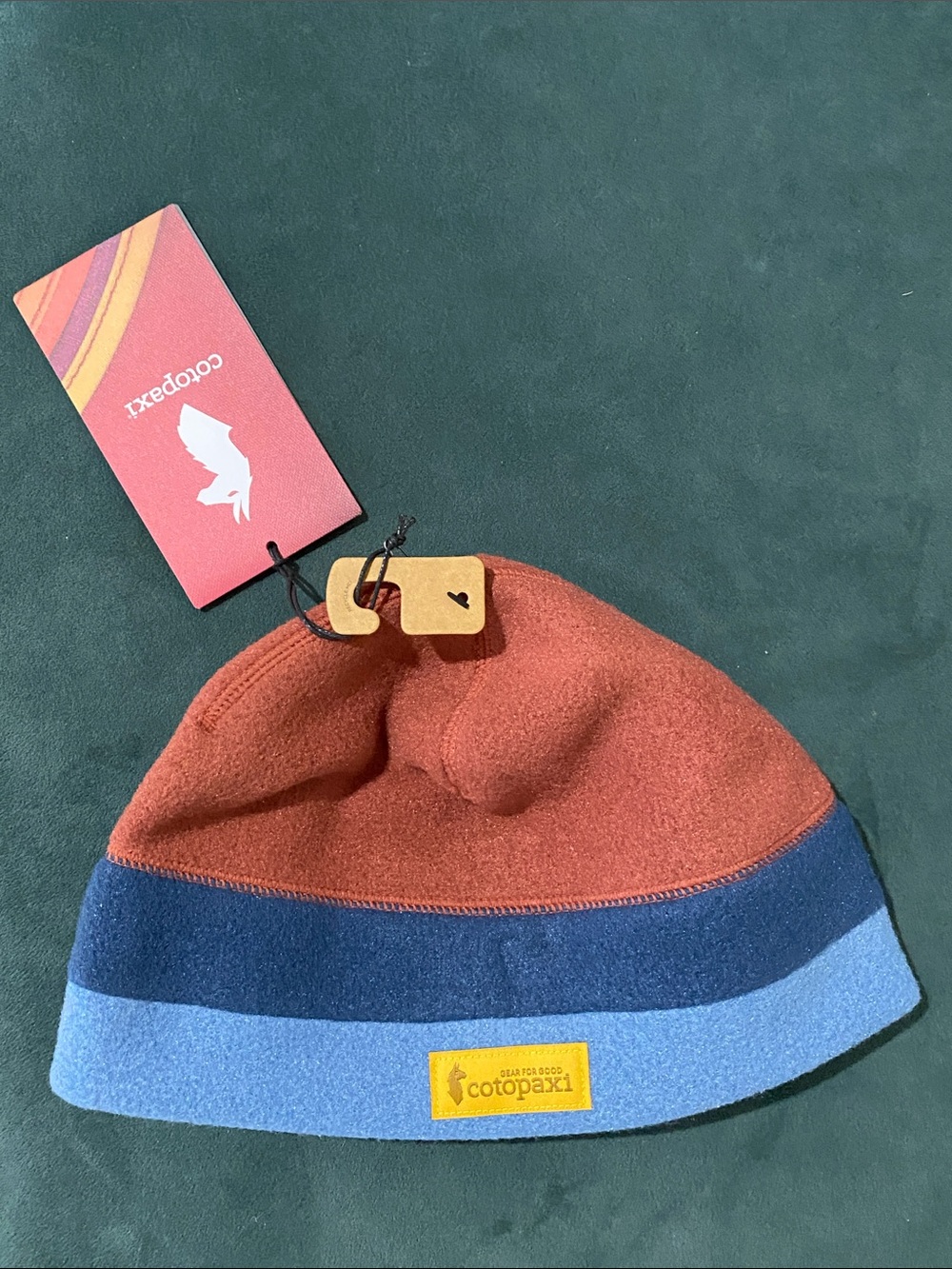 cotopaxi Nutmeg stripes Fleece Beeanie